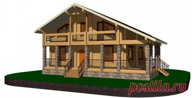 Дом из профилированного бруса, Д-221