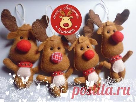 Tutorial Felt Craft -  Rena / Reindeer/ Natal 2015/ Felt Reindeer for Christmas