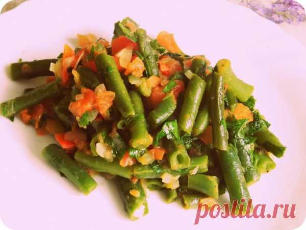 Вкусный гарнир из стручковой фасоли