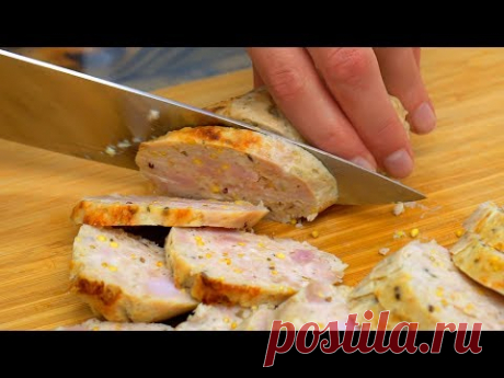 Зачем покупать вредную колбасу в магазине? Вкусные Куриные Колбаски | Кулинарим с Таней