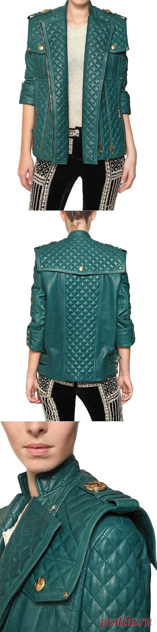 Стеганый жакет от Balmain / Кожа / Модный сайт о стильной переделке одежды и интерьера