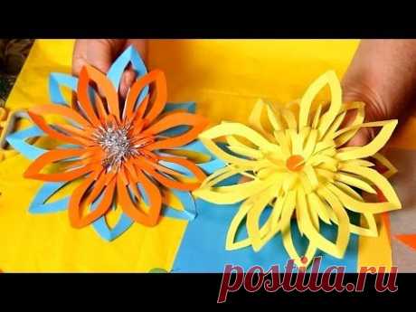 Супер снежинки 3d своими руками Новый год 2015 - YouTube