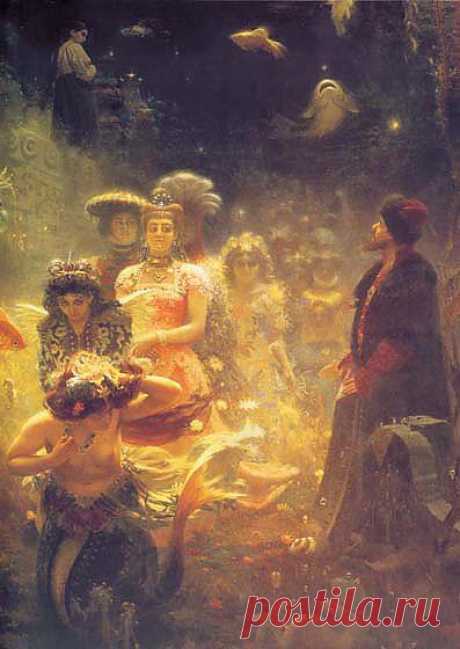 Садко. Илья Репин. Картины шедевры мировой живописи