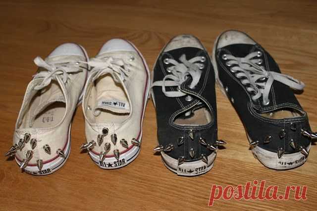 Кеды с шипами / Обувь / Модный сайт о стильной переделке одежды и интерьера