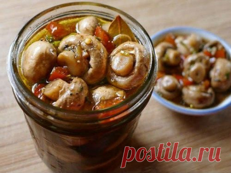 Маринованные шампиньоны быстрого приготовления &quot;Пятиминутки&quot;.
