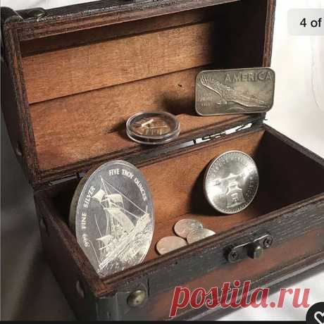 *SOLD* $290 plus shipping. Message to purchase! 
7.66 Troy Oz #SilverStacker Freedom Pack .999 Fine #Silver #Bullion 

Includes:
1 - 5 Troy Oz Silver 1986 $25 Kon-Tiki Western #Samoa I Sisifo 999 Fine Silver #Round.
1- 1980 Casa De Moneda De #Mexico Una Onza Troy #DePlataPura .925 Silver #peso 33.625 grams

1 - Lot Of 5 Beautifully Toned 1 Gram #Valcambi Suisse .999 Fine #SilverBars
5 - 1/10 Ounce #WalkingLiberty .999 Fine Silver Bullion Rounds
1 - 1 ounce #America Land Of...