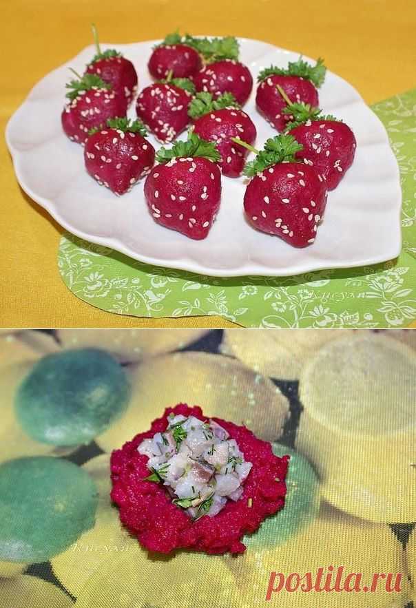 Закуска из селёдки "клубничка"