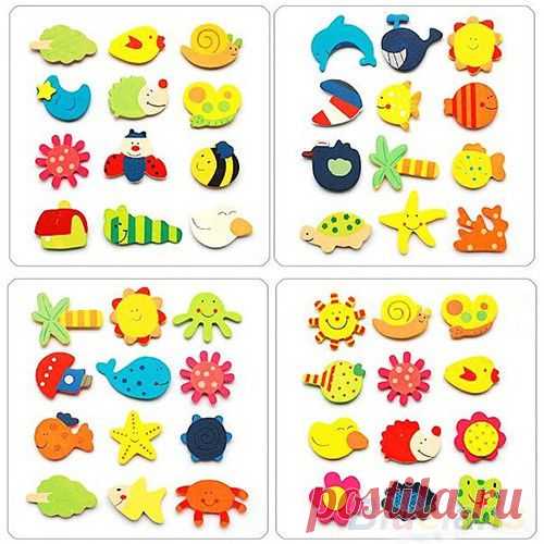 12шт Цветастых малышей детские деревянные мультфильма магниты на холодильник и ребенок детские развивающие игрушки 2KDH-в ванной игрушки из игрушки и хобби на Aliexpress.com | Группа alibaba