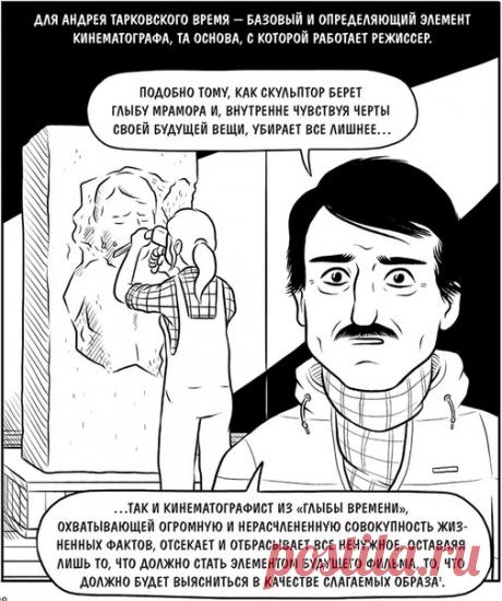 Сегодня исполняется 86 лет со дня рождения Андрея Тарковского Андрей Тарковский один из известнейших советских режиссеров и создатель таких шедевров кинематографа, как «Андрей Рублёв», «Зеркало», «Сталкер» и «Солярис». Эти фильмы хорошо известны не только у нас, но и за рубежом. Их даже регулярно включаются в списки лучших кинопроизведений всех времён. В графическом исследовании кинематографа «Как устроено кино» творчеству Тарковского и его работе со временем посвящены несколько страниц. На…