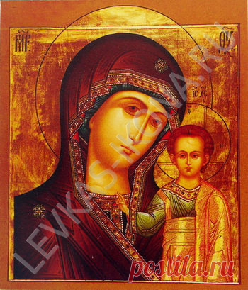 Иконы Божией Матери Иконы на левкасе. Русская православная икона