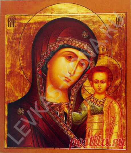 Иконы Божией Матери Иконы на левкасе. Русская православная икона