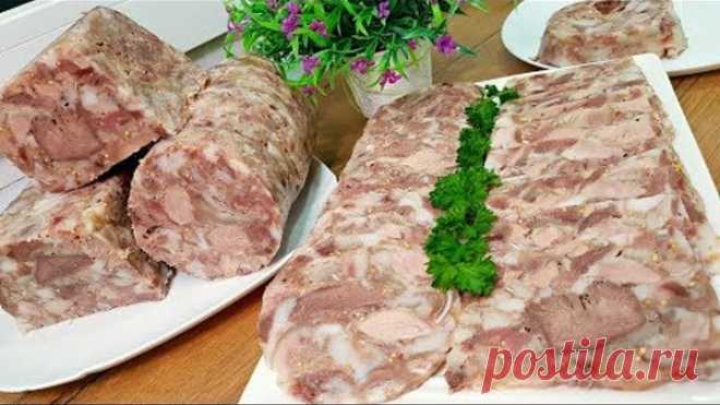 Я просто положила все в бутылку. ЗЕЛЬЦ, САЛЬТИСОН из свиной головы! (Сальцісон. Salceson)