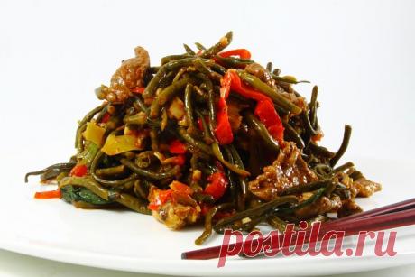 Горячая закуска с фасолью вигна