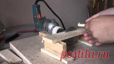 Самодельная циркулярная пила из обычной дрели для мастерской | Выживи сам