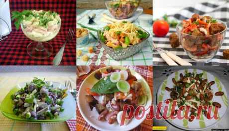 Рецепты очень вкусных салатов с фасолью и сухариками
