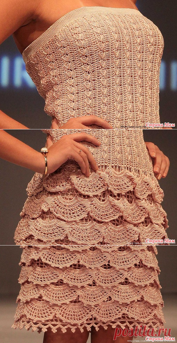 Платье крючком "Стелла" с сайта "Страна мам"