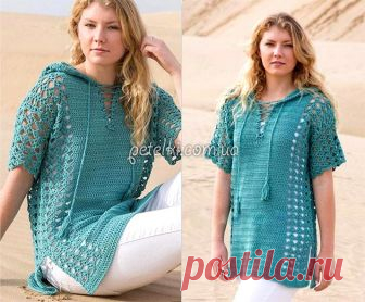 Туника крючком. Просто, но красиво! Схема