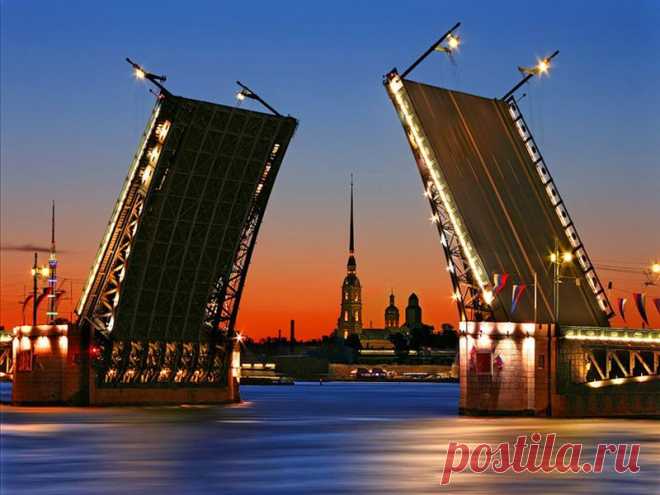 Разводные мосты. Санкт-Петербург