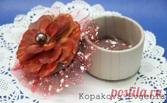 Шкатулочка с розой из бобины своими руками. Мастер-класс.
