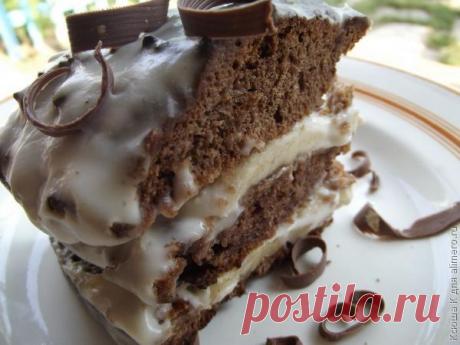 Бананово шоколадный торт / Рецепты с фото