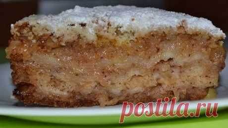 Насыпной яблочный пирог ТРИ СТАКАНА. Очень ПРОСТОЙ И ВКУСНЫЙ. Пирог, который всегда получается.