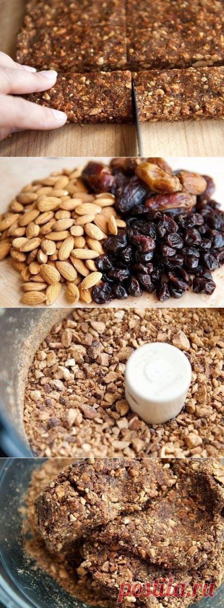 Энергетический батончик своими руками за 30 минут | Мамам, женщинам, бабушкам и очень любознательным.