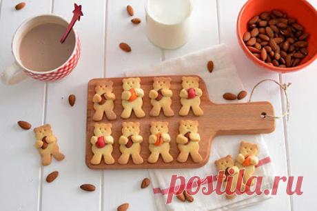 Имбирное печенье Мишки с орешками