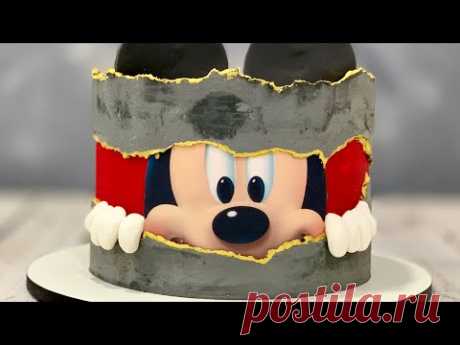 Mickey Mouse Cake | Fault Line Cake | Concrete Cake
