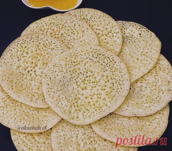 Нежные и воздушные Марокканские блины «Багрир» с манкой!
