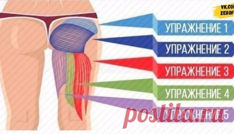 5 простых упражнений, чтобы прокачать каждую мышцу ягодичных 
#упражнения@zerofat