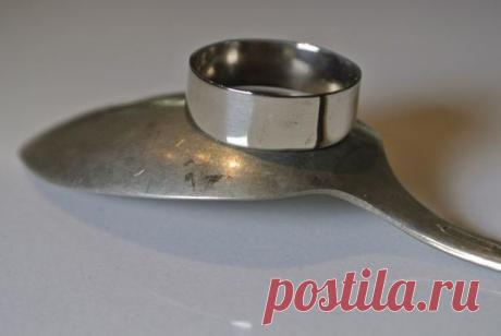 Серебряное кольцо из ложки