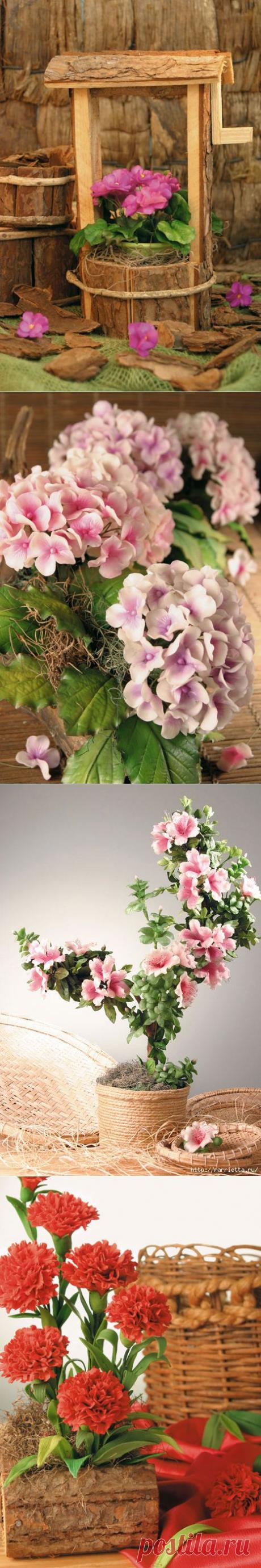 Лепка из холодного фарфора. Цветы. Мастер-классы.