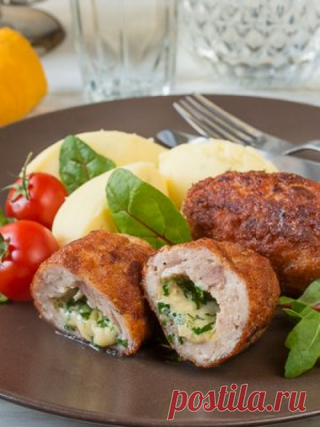 Как приготовить Куриные котлеты с сырным зеленым маслом - проверенный пошаговый рецепт с фото на Вкусном Блоге