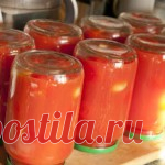 Как приготовить на зиму помидоры в собственном соку с луком - Овощи на зиму от 1001 ЕДА