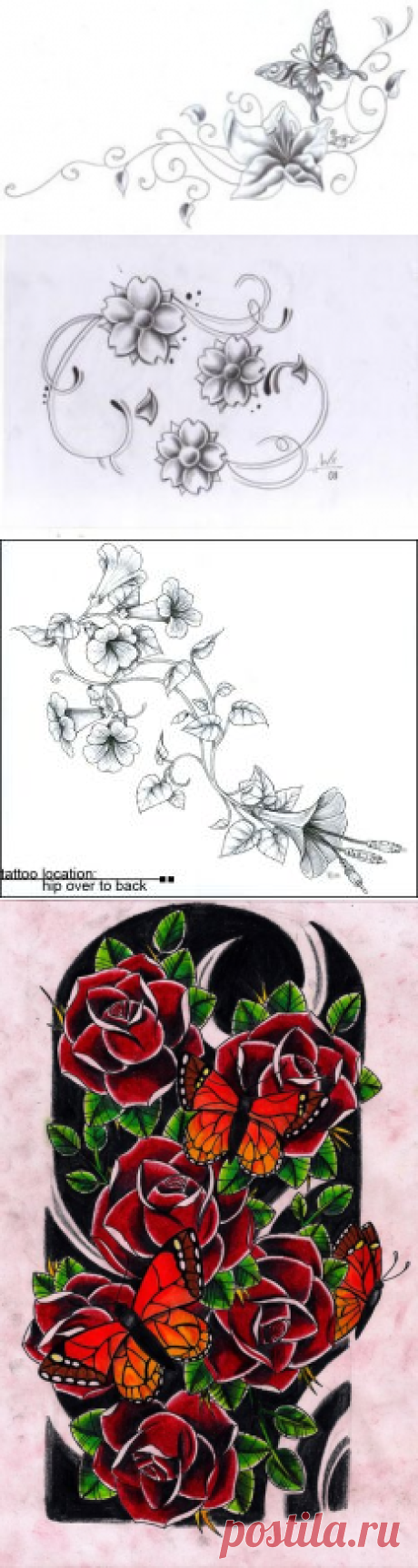 Roses + Butterflies by Kirzten on DeviantArt