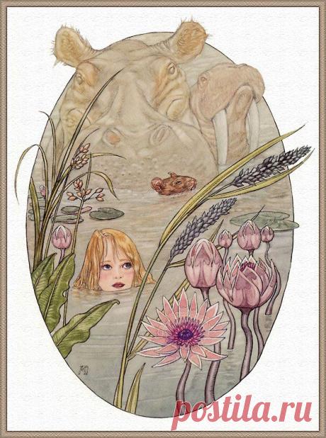 Alice in Wonderland by Angel Dominguez Алиса в стране чудес Энжел Домингес | Алиса в Стране Чудес