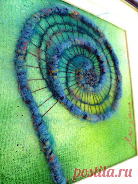 Unfurling VII, original mixed media artwork