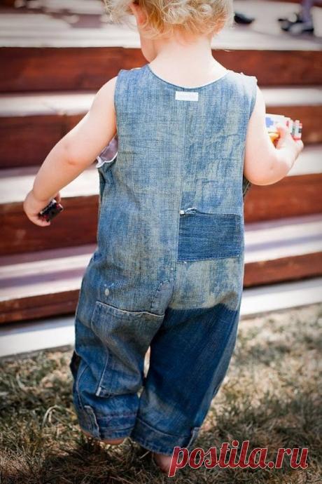 Детский комбинезон из джинсов / Для детей / ВТОРАЯ УЛИЦА