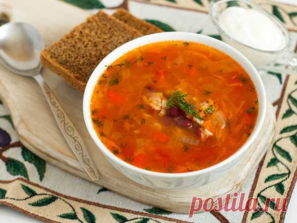 Томатный суп с красной фасолью и рисом — рецепт с фото пошагово
