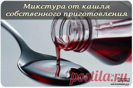 Волшебная микстура от кашля
Иногда болезнь осложняется долго не проходящим кашлем.
У нас дома кашель лечится микстурой собственного приготовления.