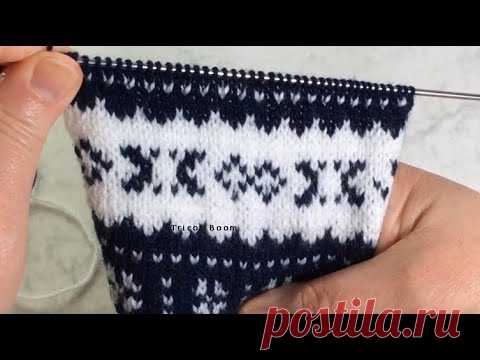 Fair Isle  легко / Цветное вязание спицами.