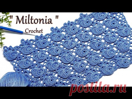 Изумительно красивый узор крючком  "Miltonia"