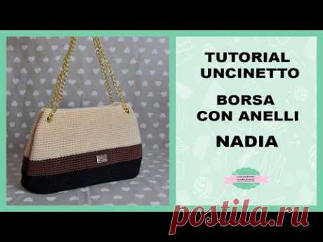 TUTORIAL BORSA "NADIA" | APPLICARE OCCHIELLI | UNCINETTO D'ARGENTO