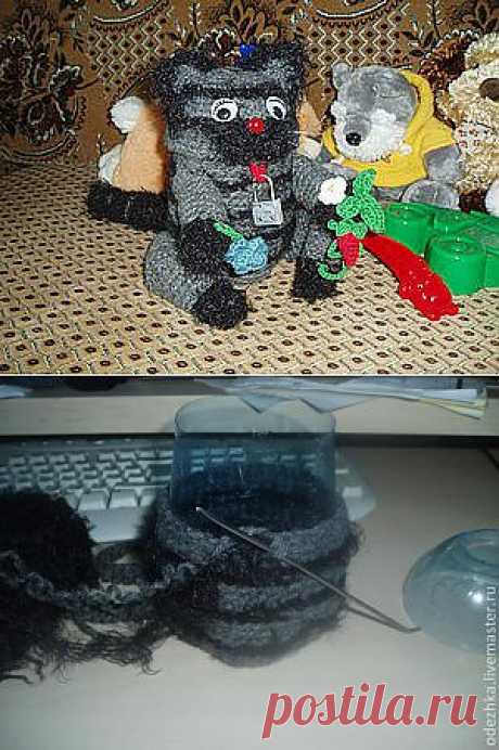 Вязаная игрушка &quot;Котенок-сейф&quot; - Ярмарка Мастеров - ручная работа, handmade