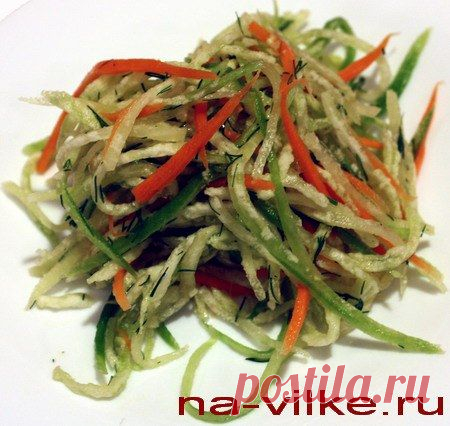 Салат из редьки и моркови