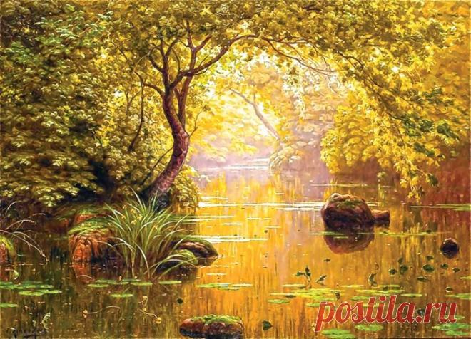 Французский художник Рене Шарль Эдмон Хис (Rene Charles Edmond His 1877 – 1955).