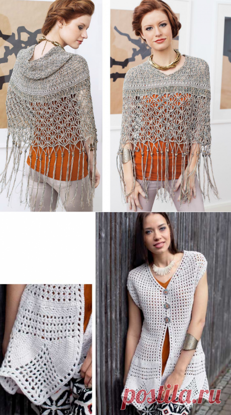 Жилеты связанные крючком - Crochet - Modnoe Vyazanie