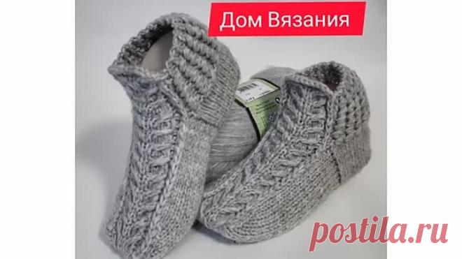 Как связать носки на двух спицах