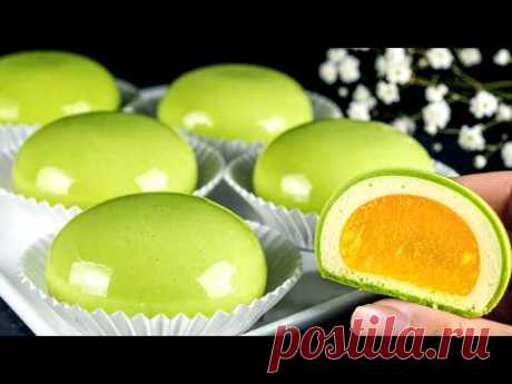 Japanisches Mochi-Dessert mit Limette, Zitrone und Milch! Das sanfteste Dessert der Welt!