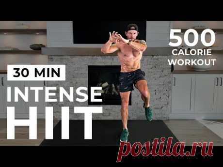 30 Min Intense HIIT Workout For Fat Burn &amp; Cardio No Equipment, No Repeats